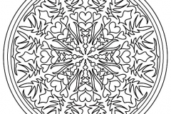 Mandala to color adult difficult 26